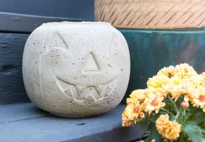 DIY halloweenské dekorace z betonu