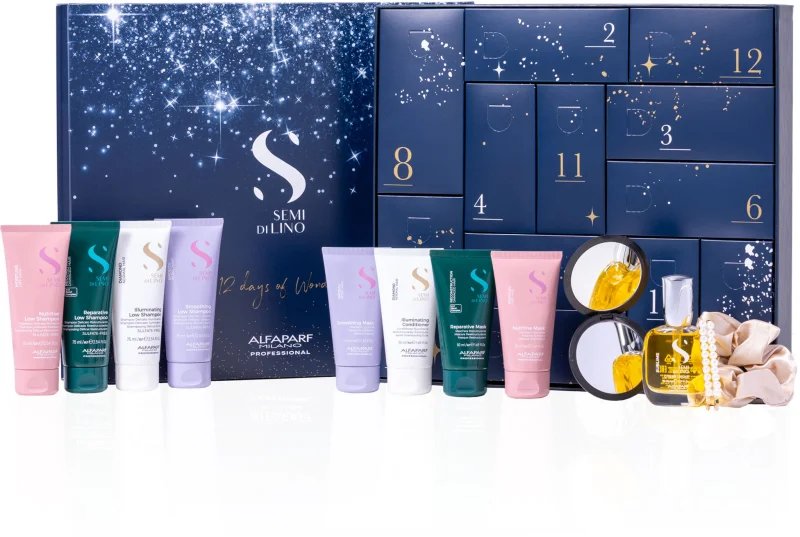Alfaparf Milano Semi di Lino Advent Calendar — adventní kalendář na vlasy