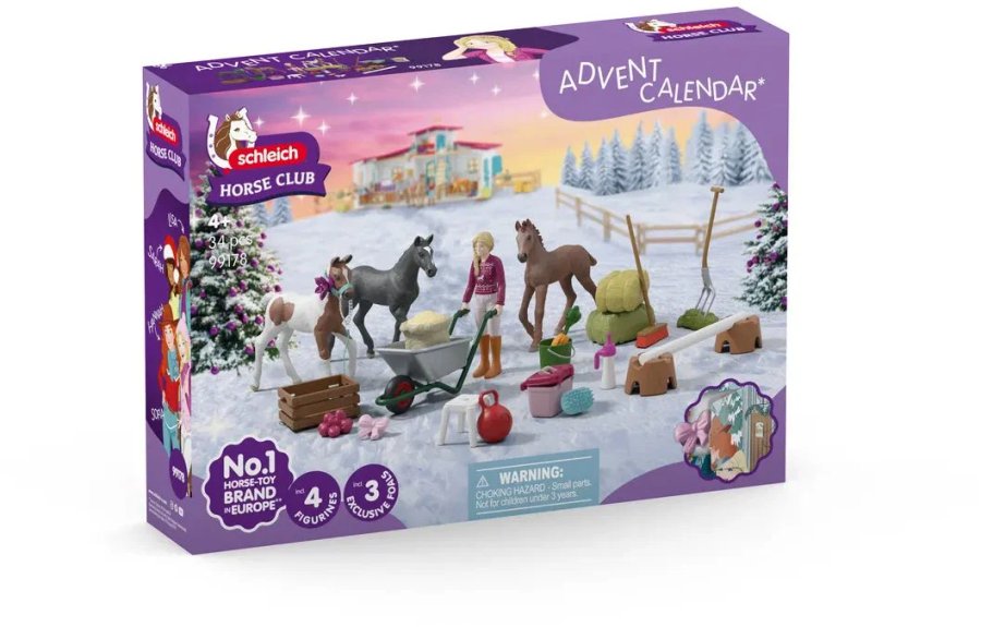 Schleich Adventní kalendář Horse Club 2025, Vánoční zázračné hříbě 99178