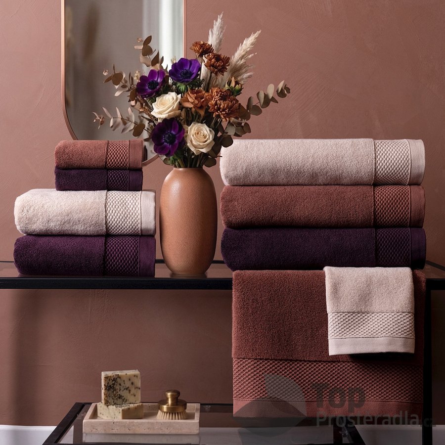 Mikrobavlna osuška LUXURY COLLECTION HARMONY 70 × 140 cm, béžová