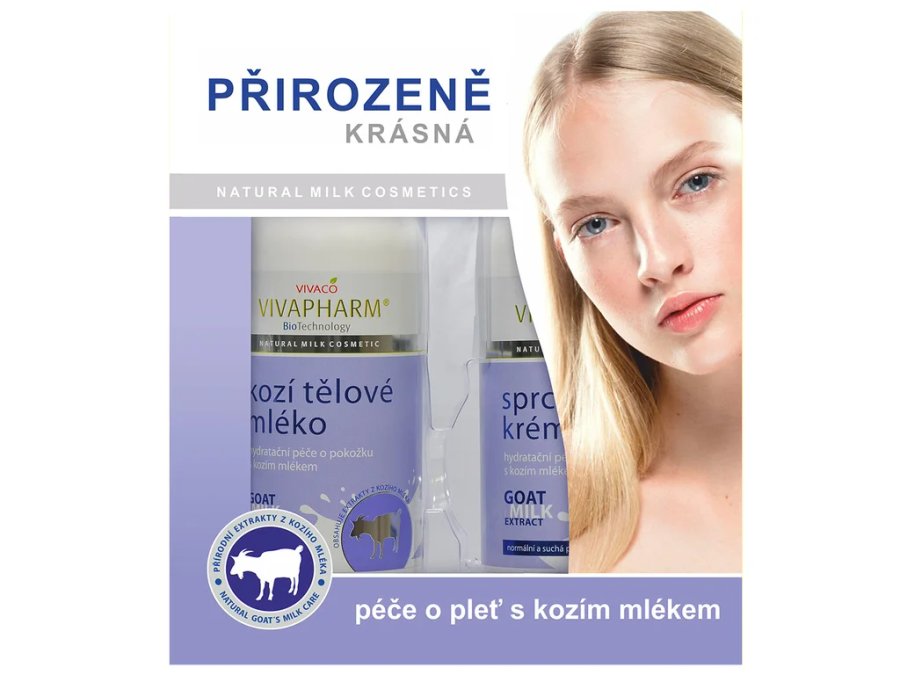 Dárková kazeta kosmetiky s kozím mlékem — VIVACO