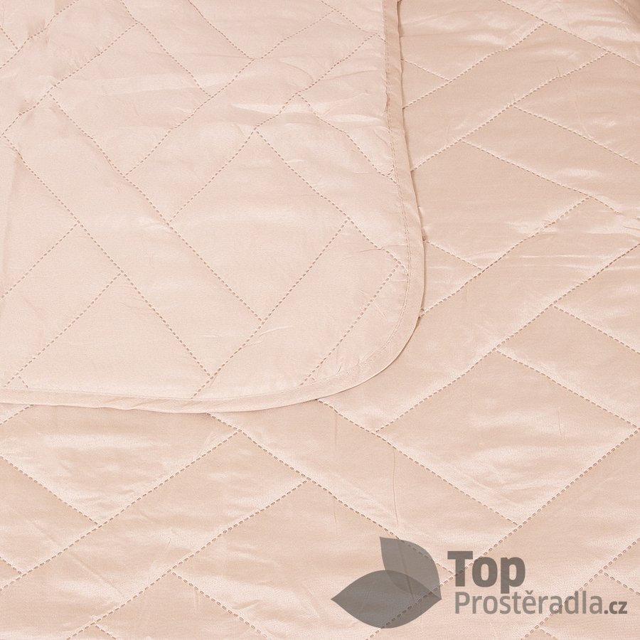 Dekorační přehoz se vzorem CROSS 220 × 240 cm, béžový