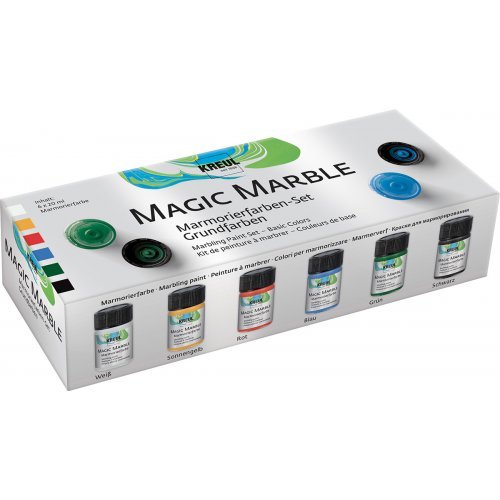 Sada mramorovacích barev Magic Marble, základní, 6 × 20 ml