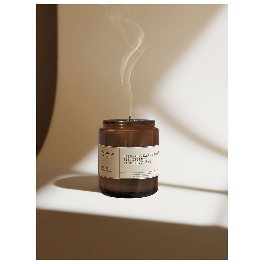 Vonná sojová svíčka #46 Bergamot, Jasmine, Opuncia – Perfumed Prague