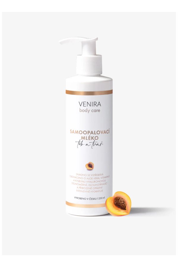 VENIRA samoopalovací mléko, meruňka, 250 ml