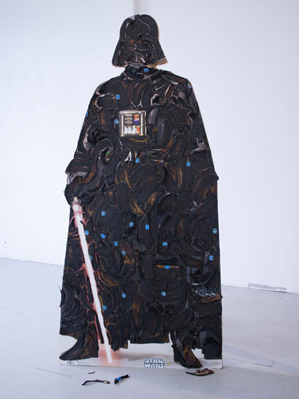 Darth Vader ze shnilých slupek od banánů
