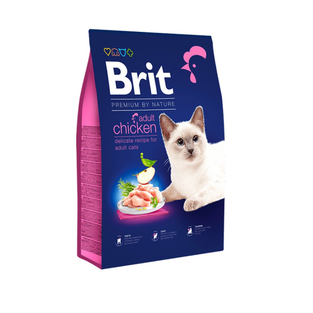 Brit Premium by Nature Cat Adult Chicken 8 kg