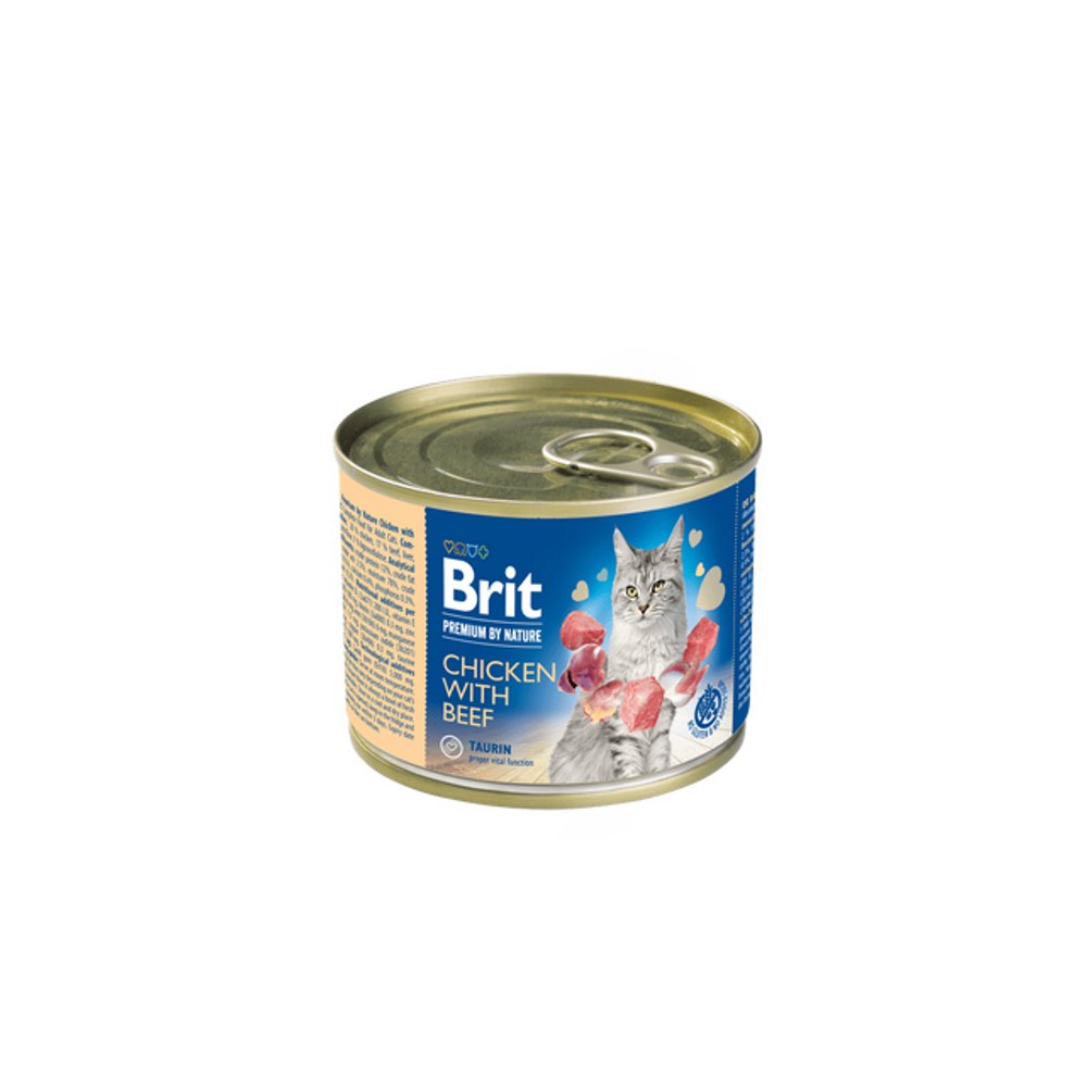 Brit Premium by Nature Cat Chicken with Beef 200 g