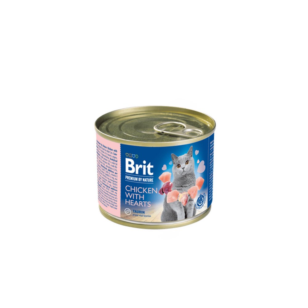 Brit Premium by Nature Cat Chicken with Hearts 200 g