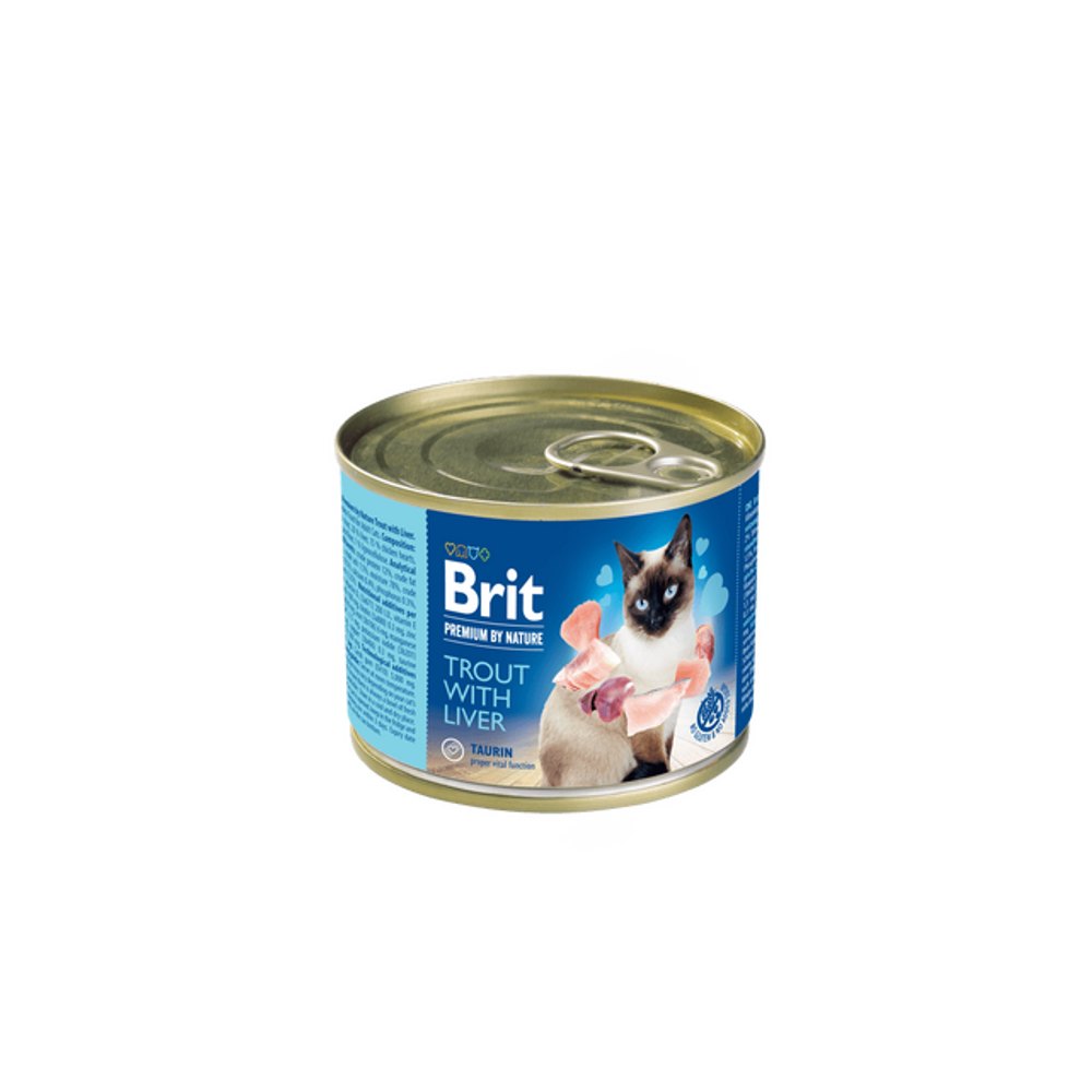 Brit Premium by Nature Cat Trout with Liver 200 g