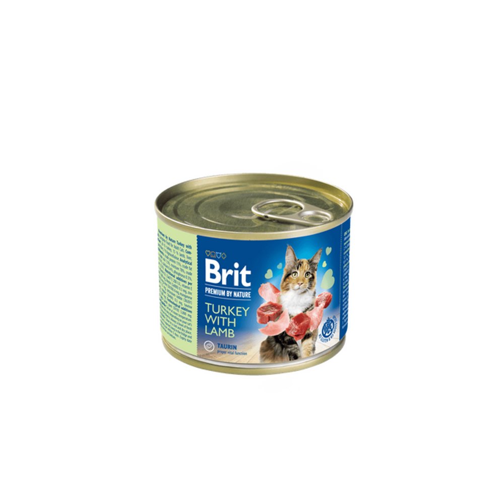 Brit Premium by Nature Cat Turkey with Lamb 200 g